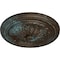 Ekena Millwork Wigan Ceiling Medallion, Hand-Painted Bronze Blue Patina, 16"OD x 2 1/4"P CM16WGBBS - alternate 4